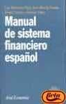 Portada de Manual de sistema financiero español