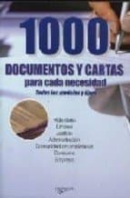 Portada de 1000 documentos y cartas para cada necesidad : todos los modelos y tipos