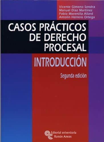 Portada de Casos Prácticos de Derecho Procesal: Introducción