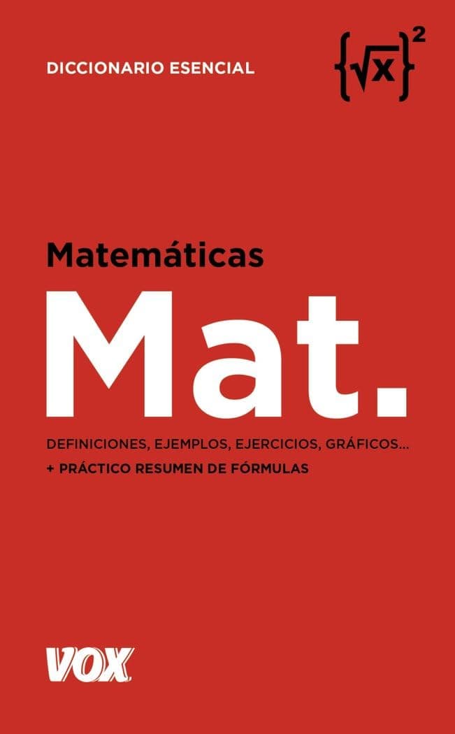 Portada de Matemáticas (VOX - Diccionarios Temáticos Vox - Colección Vox 10)