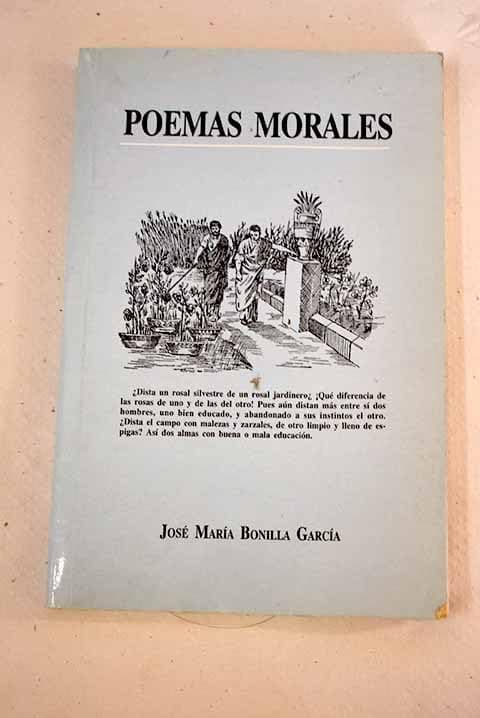 Portada de POEMAS MORALES