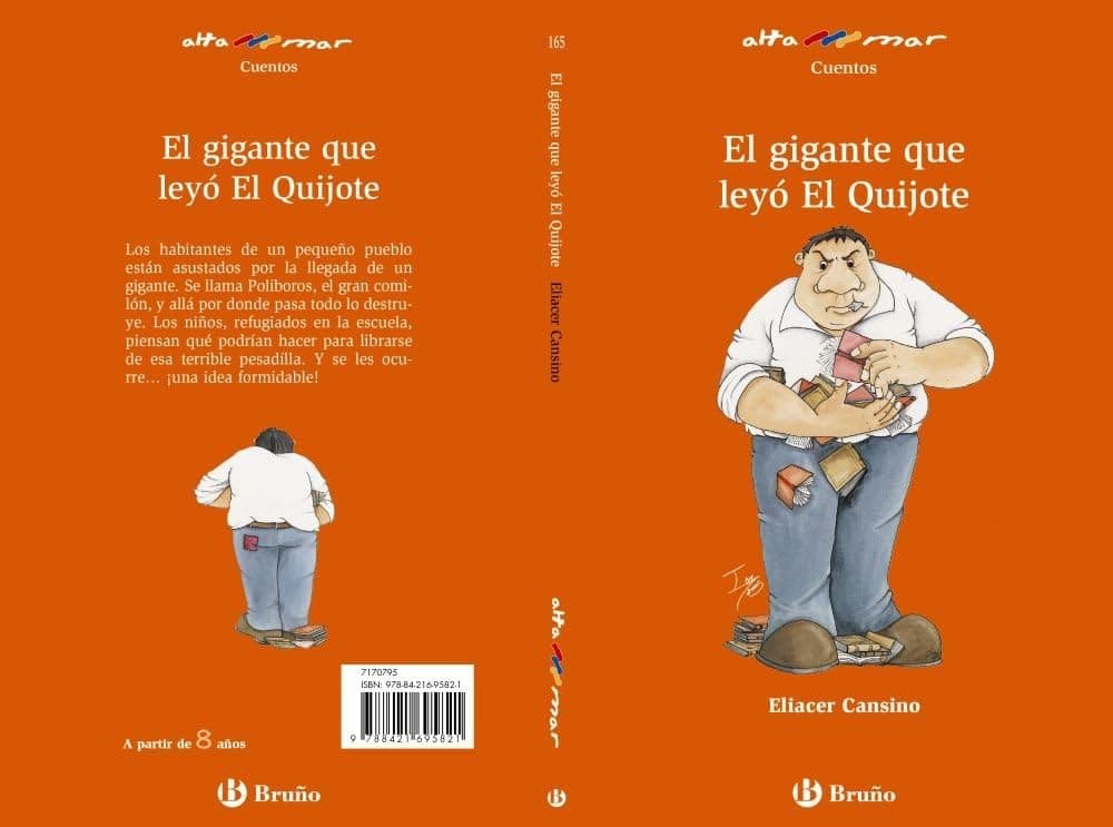 Portada de El gigante que leyó El Quijote (Castellano - A PARTIR DE 8 AÑOS - ALTAMAR)