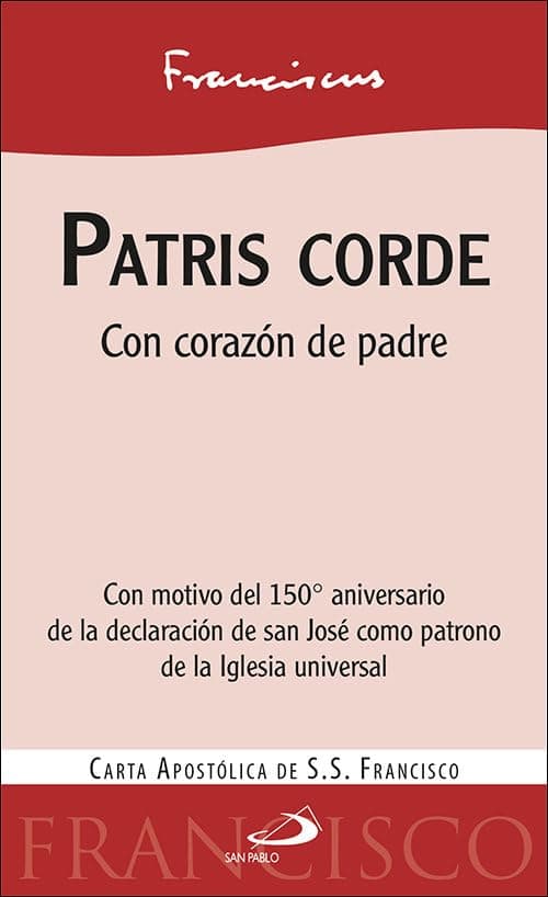 Portada de Patris Corde: Con corazón de padre. Carta apostólica del Papa Francisco (Encíclicas - Documentos)