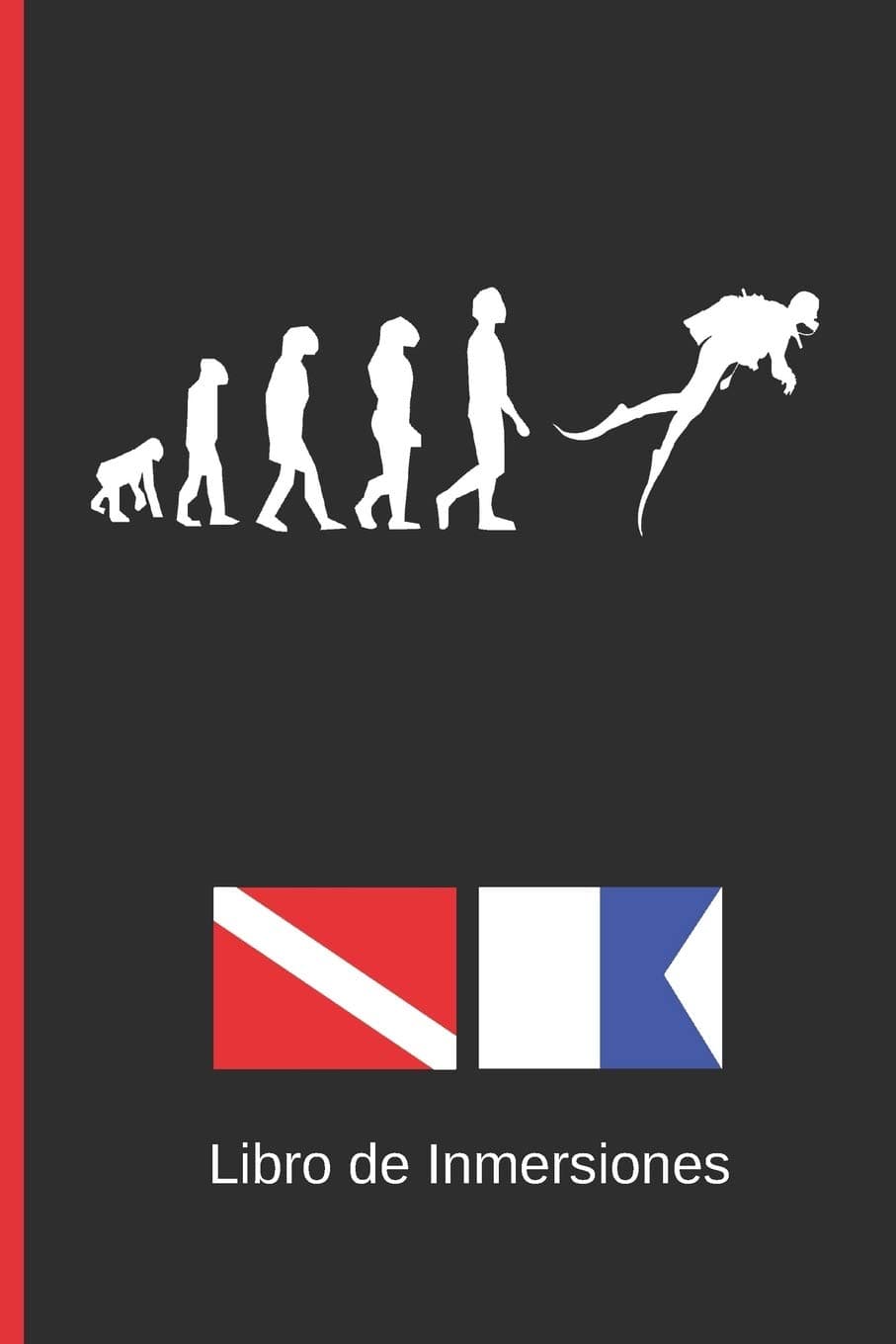 Portada de LIBRO DE INMERSIONES: DIVE LOG | CUADERNO DE REGISTRO DETALLADO PARA BUCEADORES | HASTA 120 INMERSIONES | SUBMARINISMO. BUCEO. Diseño Evolución.