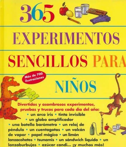 Portada de 365 Experimentos Sencillos Para Ni?os (Cartone)