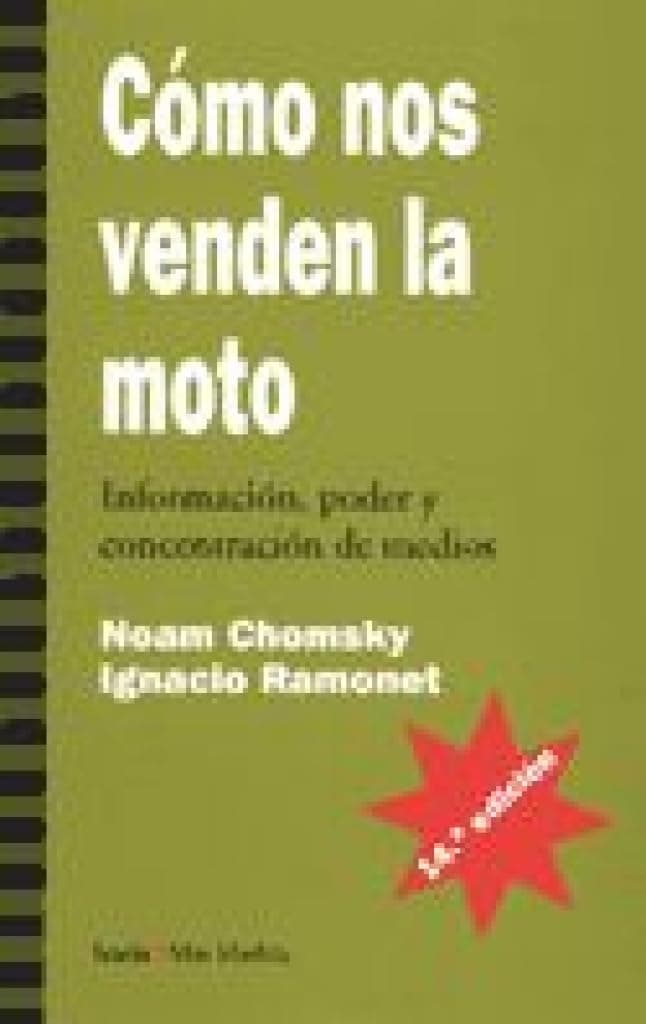 Portada de Cómo nos venden la moto: Información, poder y concetración de medios (Más Madera)