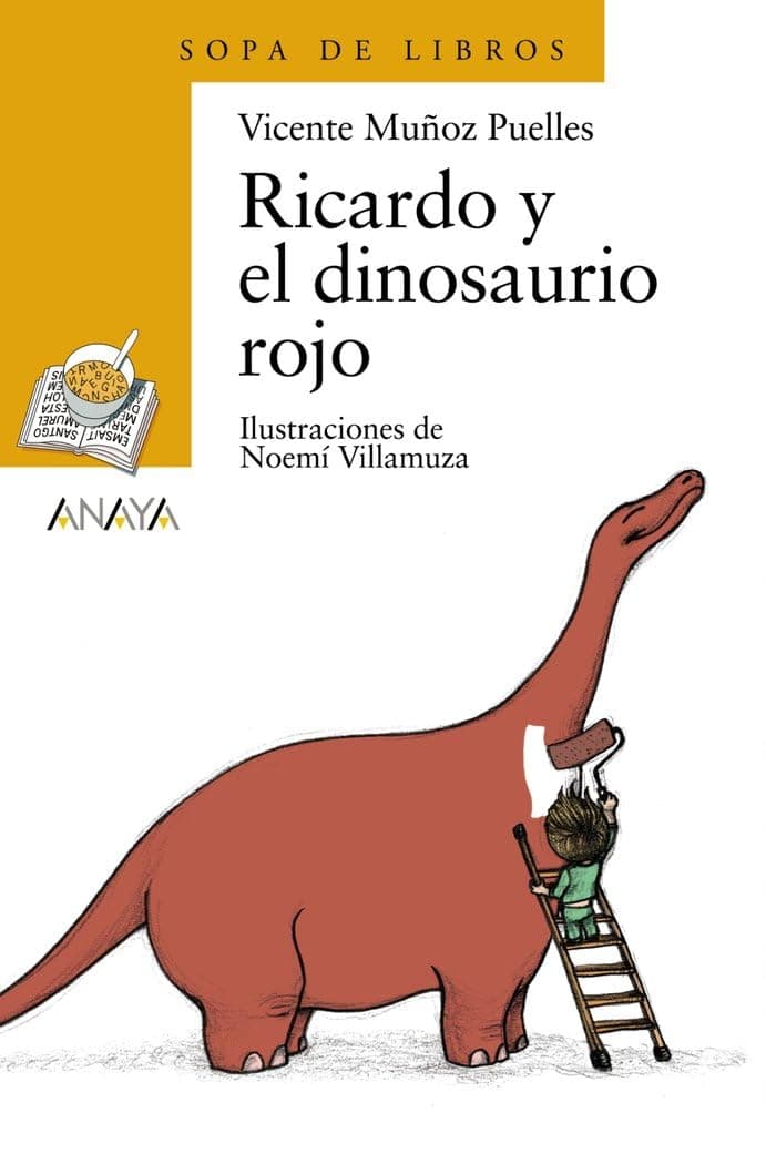Portada de Ricardo y el dinosaurio rojo (LITERATURA INFANTIL - Sopa de Libros)