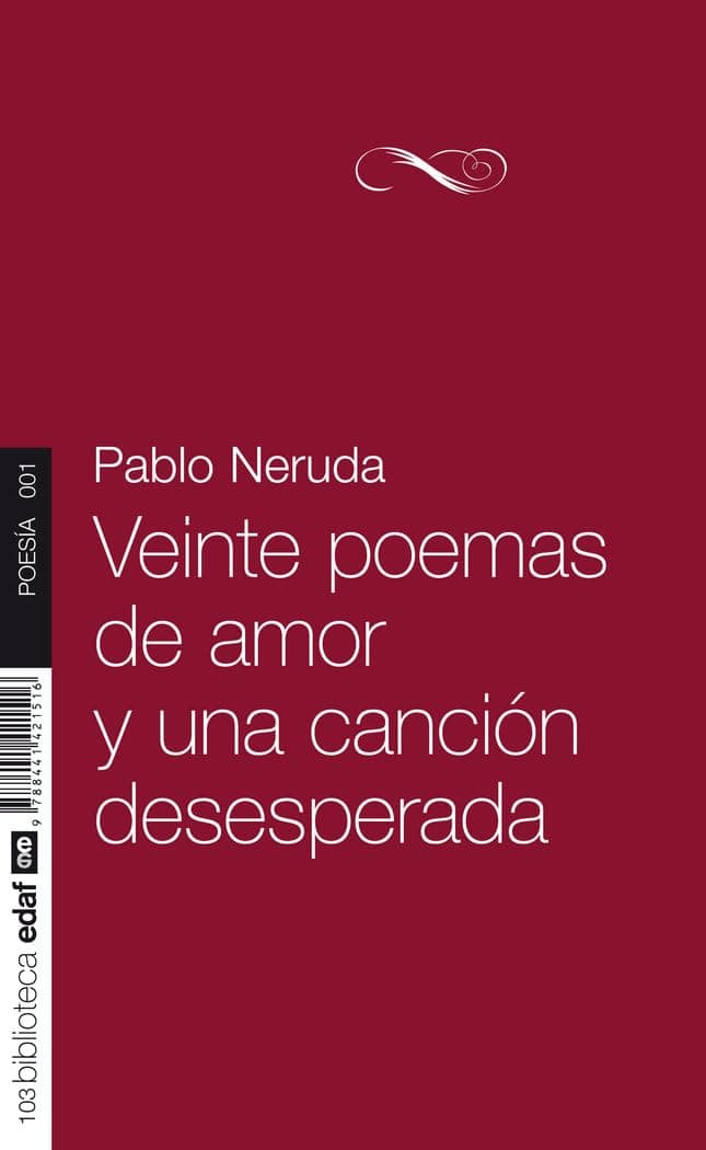 Portada de Veinte Poemas De Amor.
