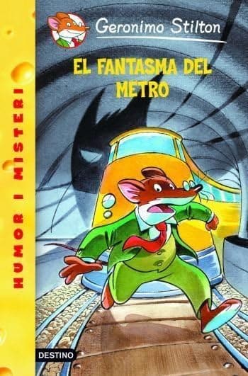 Portada de 12- El fantasma del metro (GERONIMO STILTON. ELS GROCS)