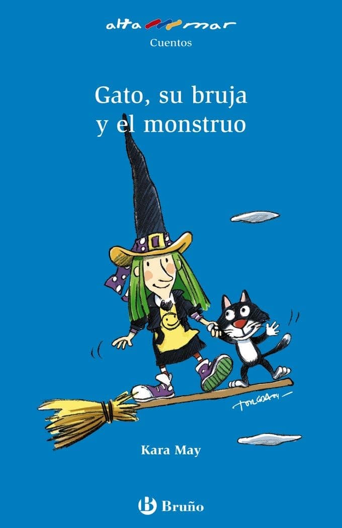 Portada de Gato, su bruja y el monstruo (Castellano - A PARTIR DE 6 AÑOS - ALTAMAR)