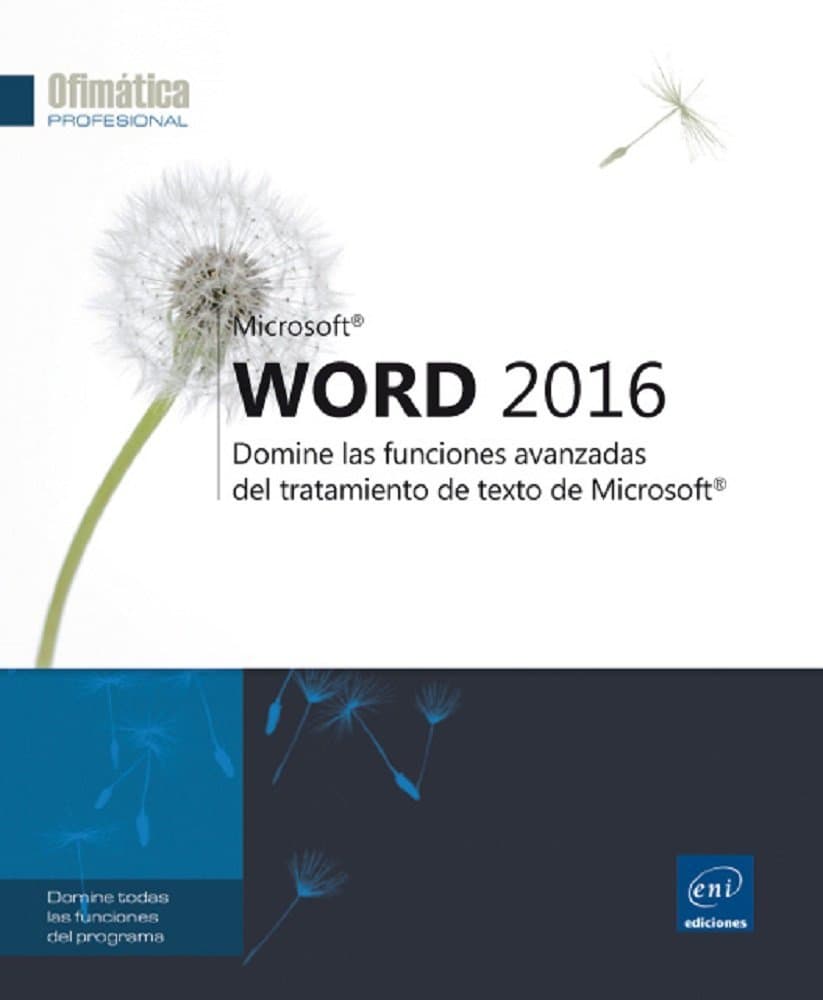 Portada de Word 2016. Domine Las Funciones Avanzadas Del Tratamiento De Texto De Microsoft