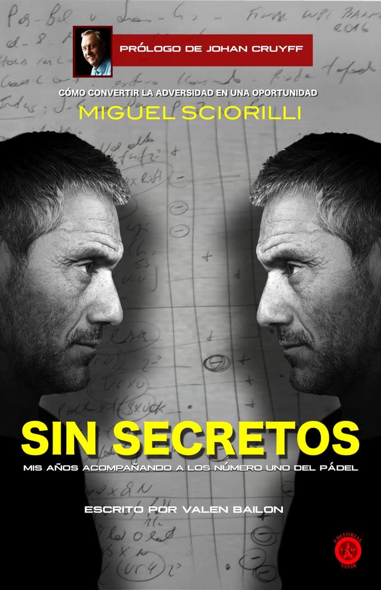 Portada de Miguel Sciorilli Sin Secretos: Mis años acompañando a los número uno del pádel (BIOGRAFIAS)