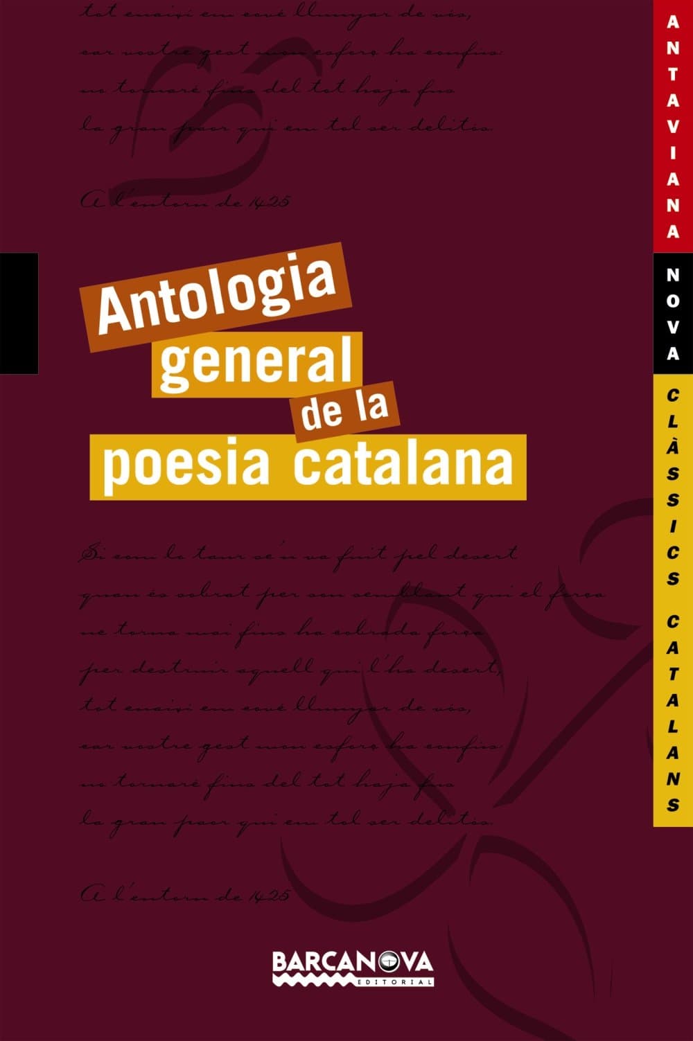 Portada de Antologia general de la poesia catalana (Antaviana Classics Catalans)