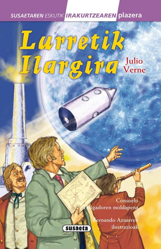 Portada de Lurretik ilargira (Susaetaren eskutik irakurri - 4.Maila)