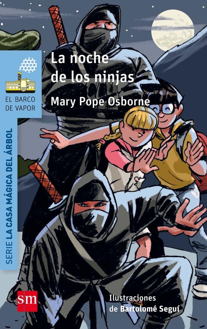Portada de La noche de los ninjas (El Barco de Vapor Azul)