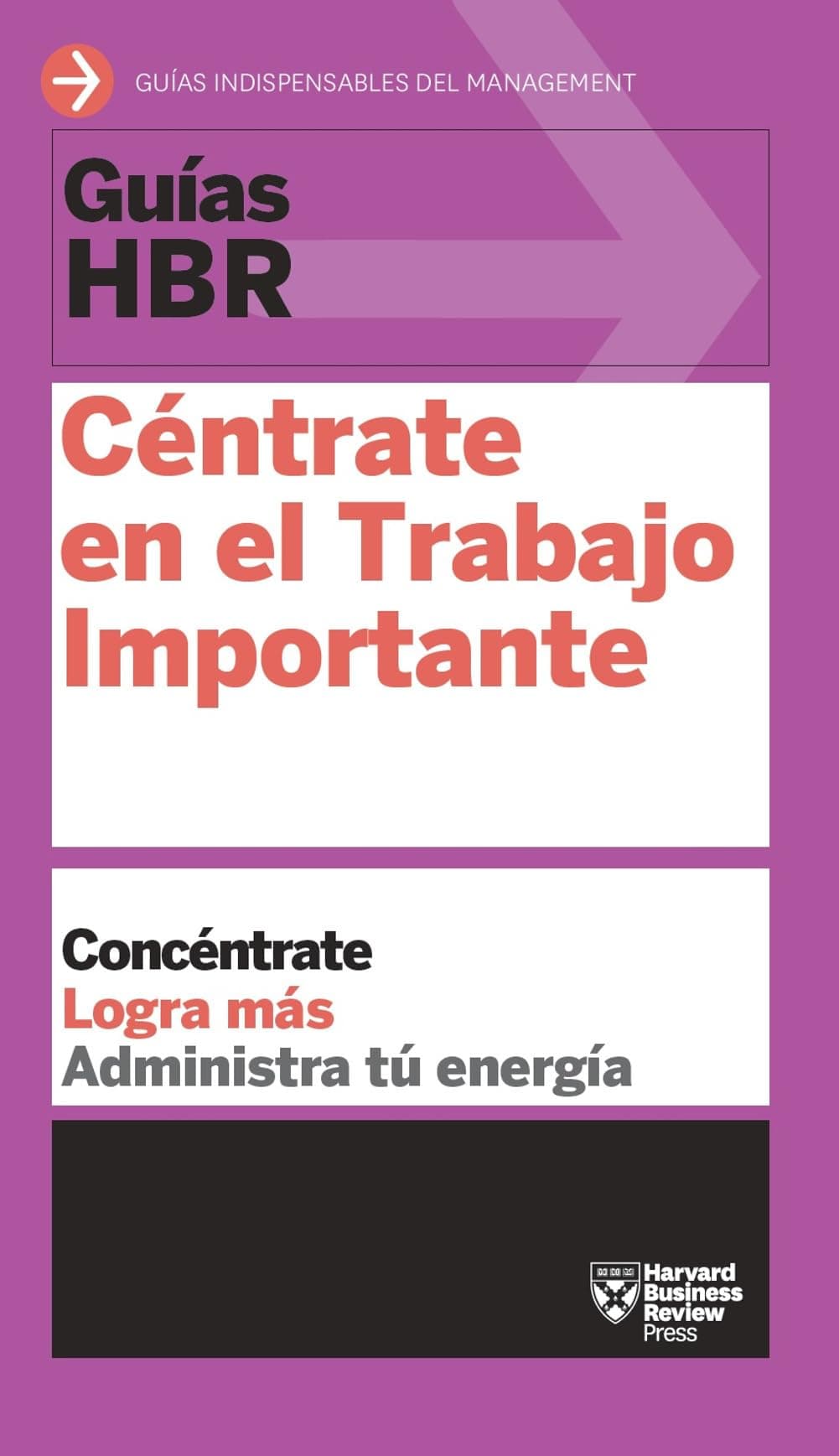 Portada de Guía HBR: Céntrate en el Trabajo Importante: Céntrate en el trabajo importante (HBR Guide to Getting the Right Work Done Spanish Edition)