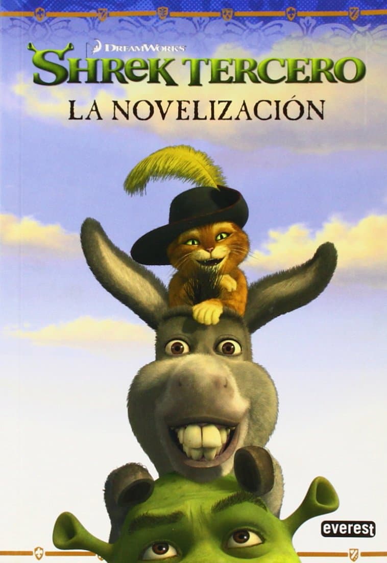 Portada de Shrek Tercero. La novelización