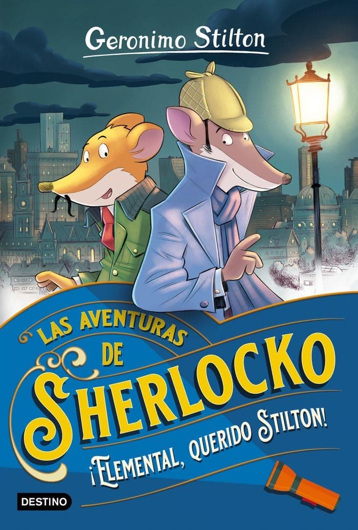 Portada de ¡Elemental, querido Stilton!: Las aventuras de Sherlocko 1 (Geronimo Stilton)