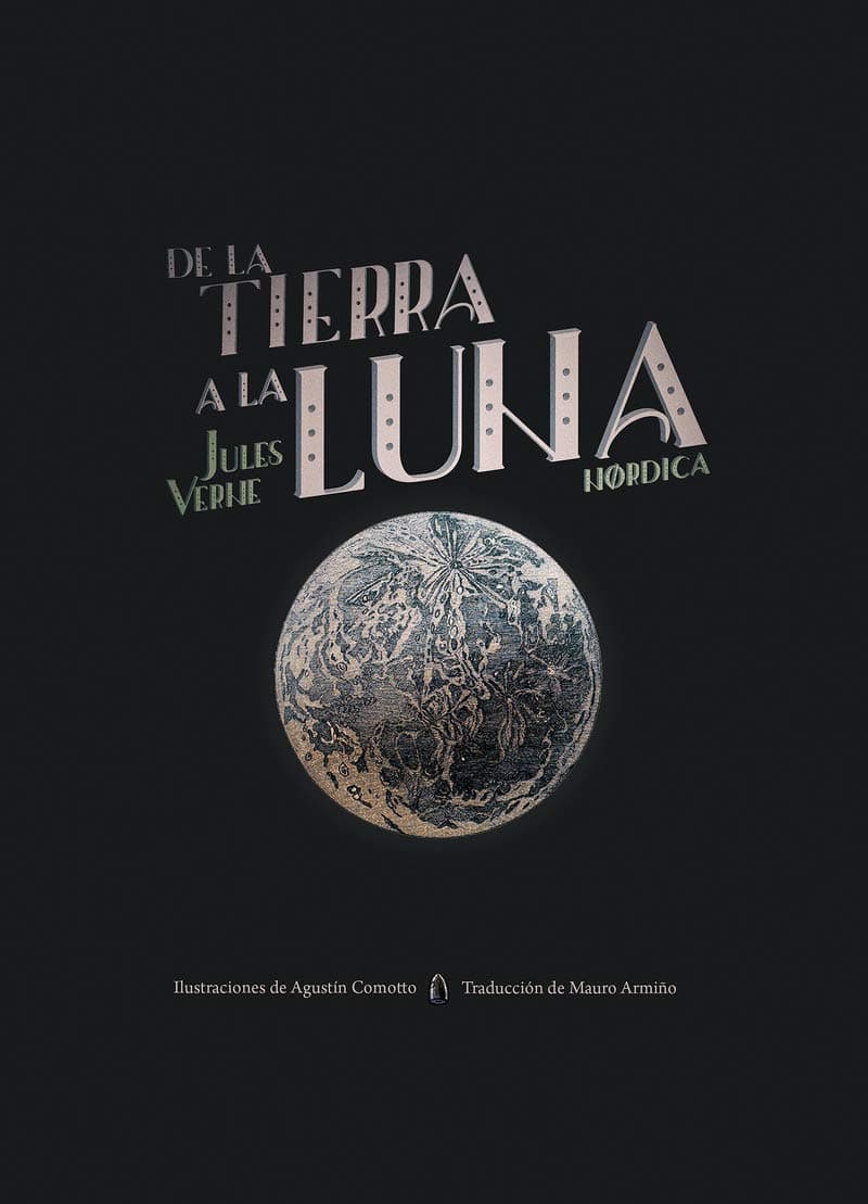 Portada de De la tierra a la luna (Ilustrados)