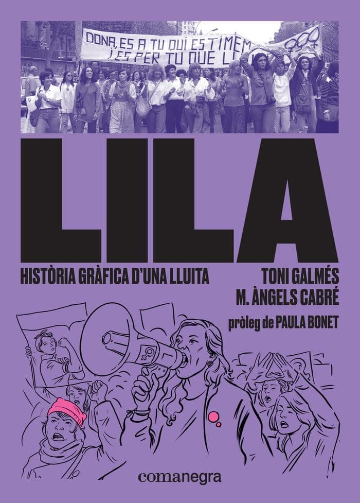 Portada de Lila: història gràfica d’una lluita (COMANEGRA)