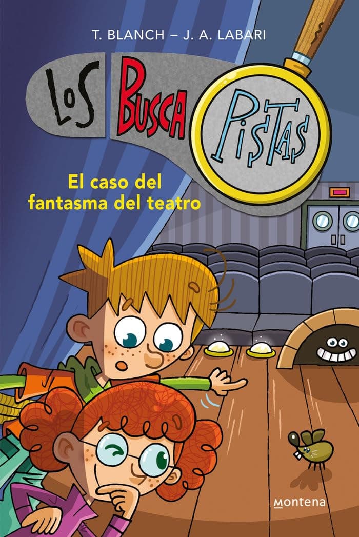 Portada de Los BuscaPistas 8 - El caso del fantasma del teatro (Jóvenes lectores)