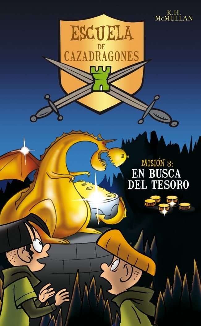 Portada de En busca del tesoro (Escuela de Cazadragones 3)