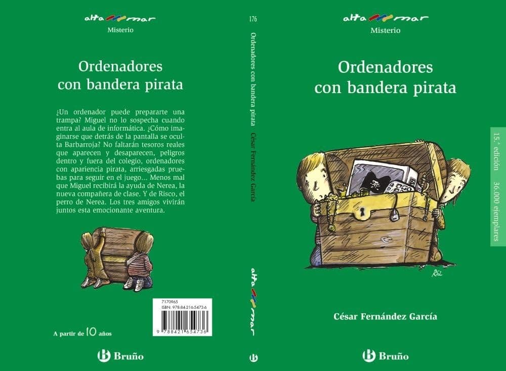 Portada de Ordenadores con bandera pirata (Castellano - A PARTIR DE 10 AÑOS - ALTAMAR)