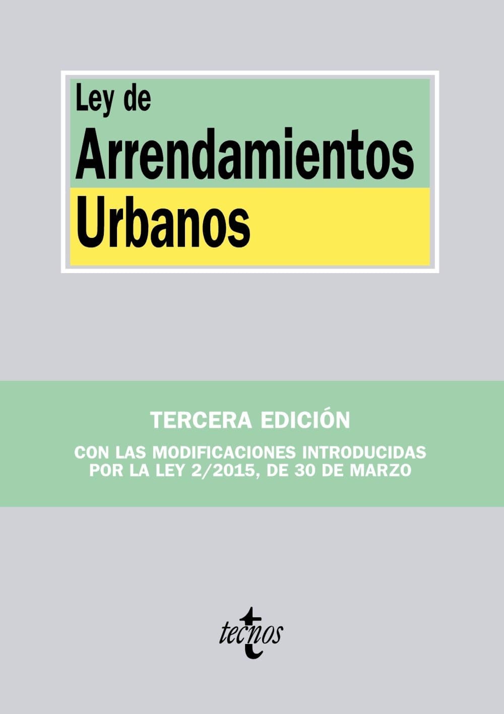 Portada de Ley de Arrendamientos Urbanos