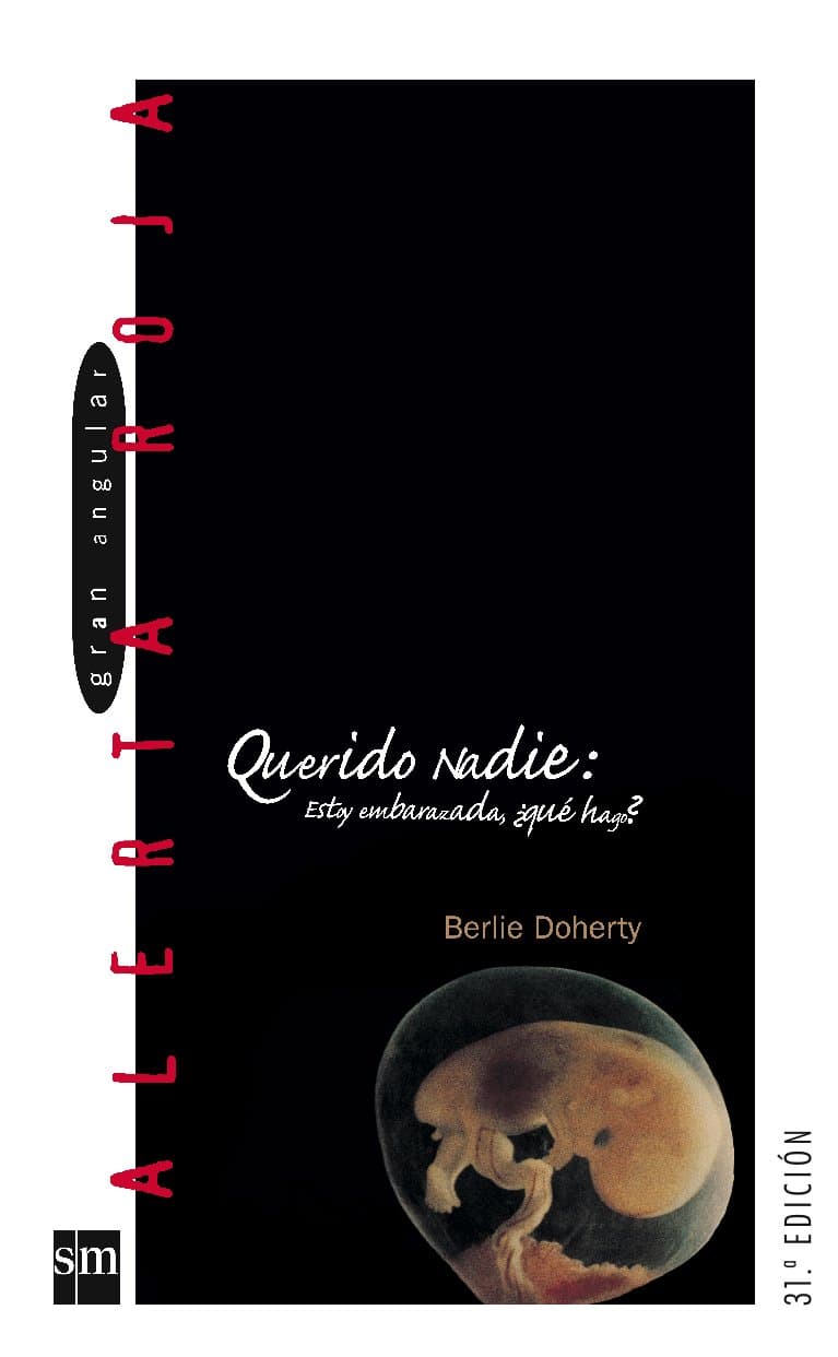 Portada de Querido Nadie: "Estoy embarazada, ¿qué hago?" (Alerta roja)