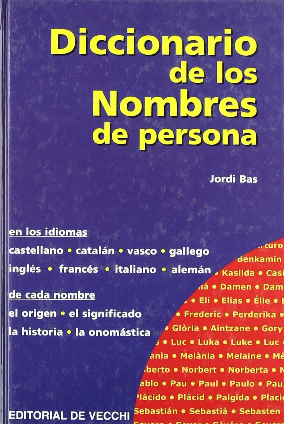 Portada de Diccionario de los nombres de persona (Saber vivir)