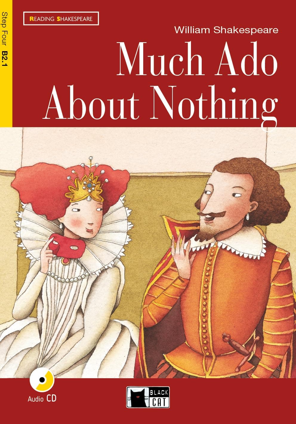 Portada de MUCH ADO ABOUT NOTHING +CD STEP FOUR B2.1: Much Ado About Nothing + audio CD (Reading and training) - 9788853001542