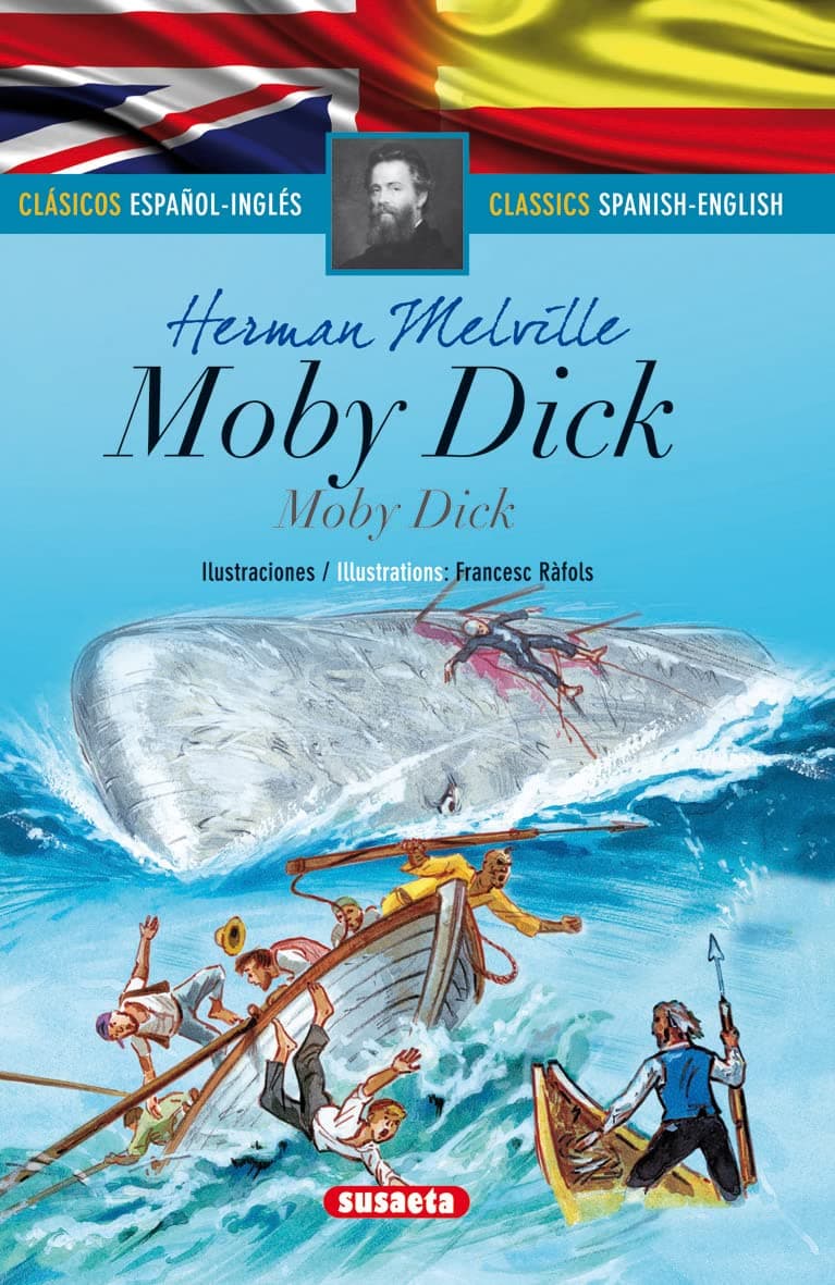 Portada de Moby Dick - español/inglés (Clásicos bilingües)
