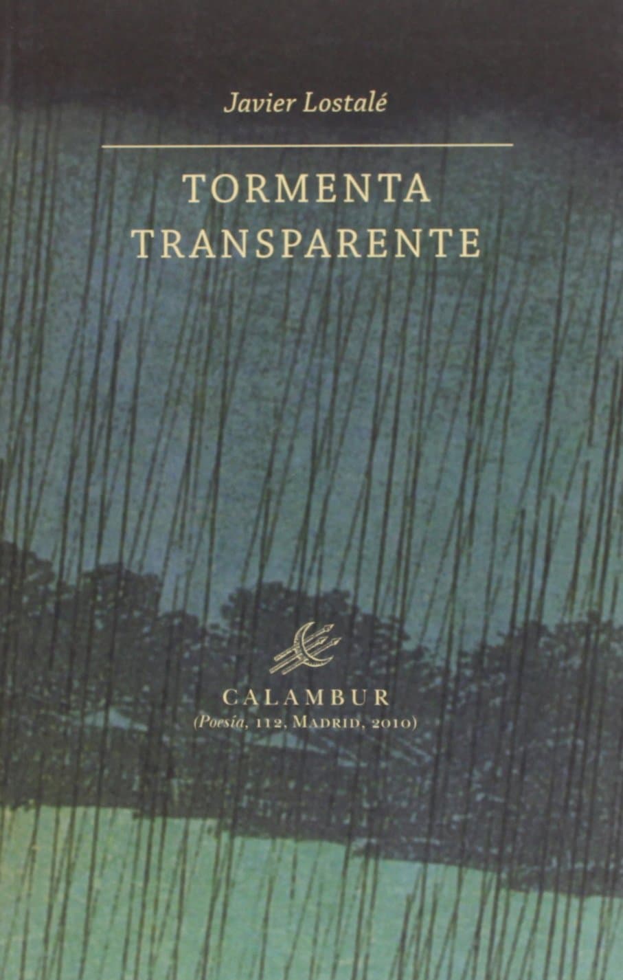 Portada de TORMENTA TRANSPARENTE (Calambur Poesía)