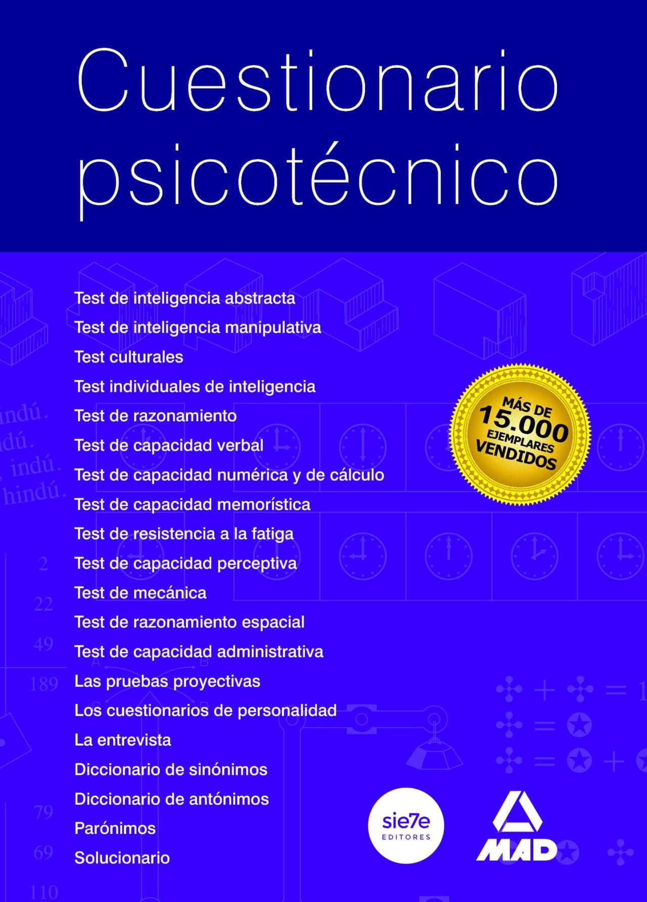 Portada de Cuestionario Psicotécnico.