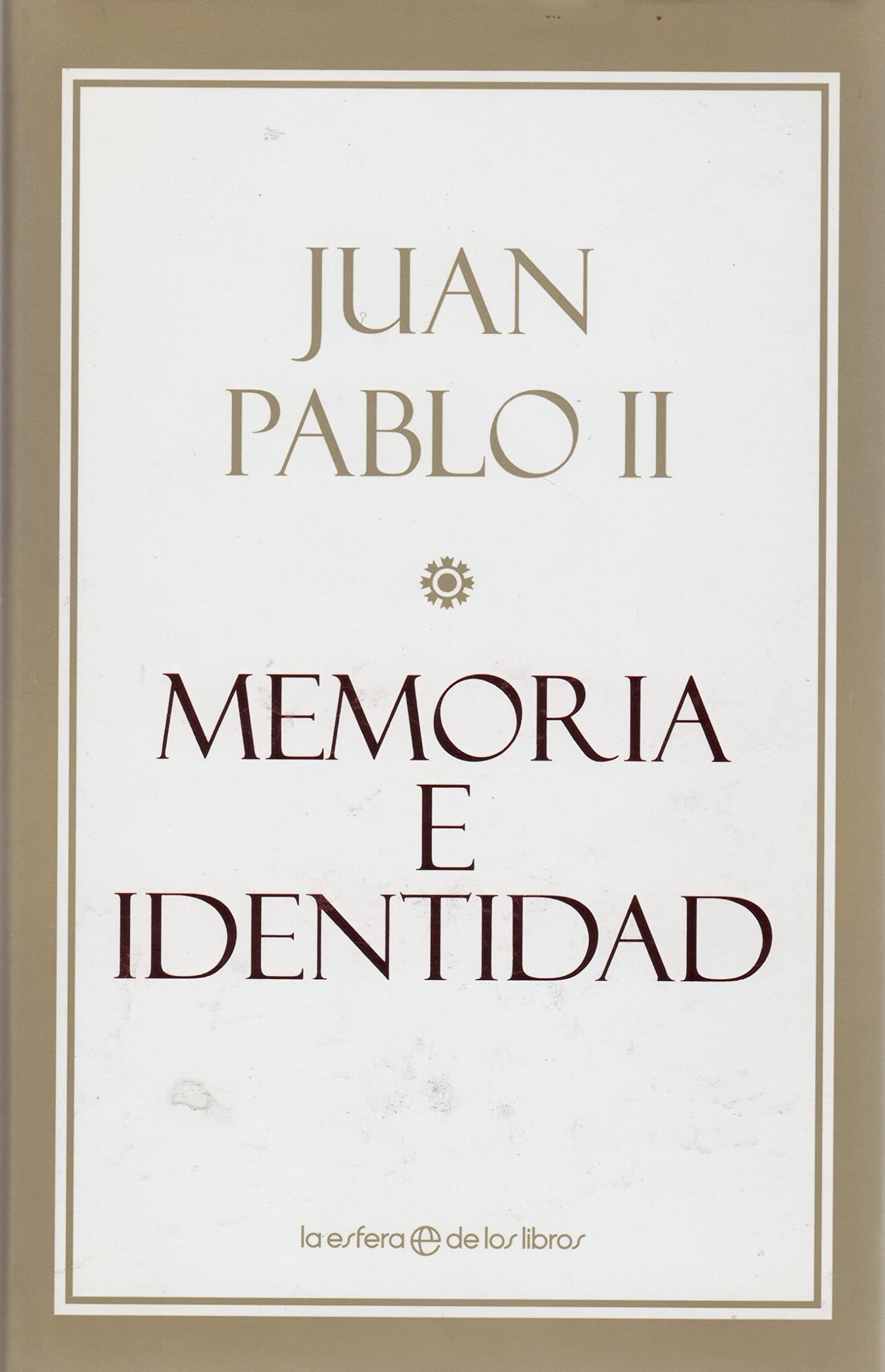 Portada de Memoria e identidad