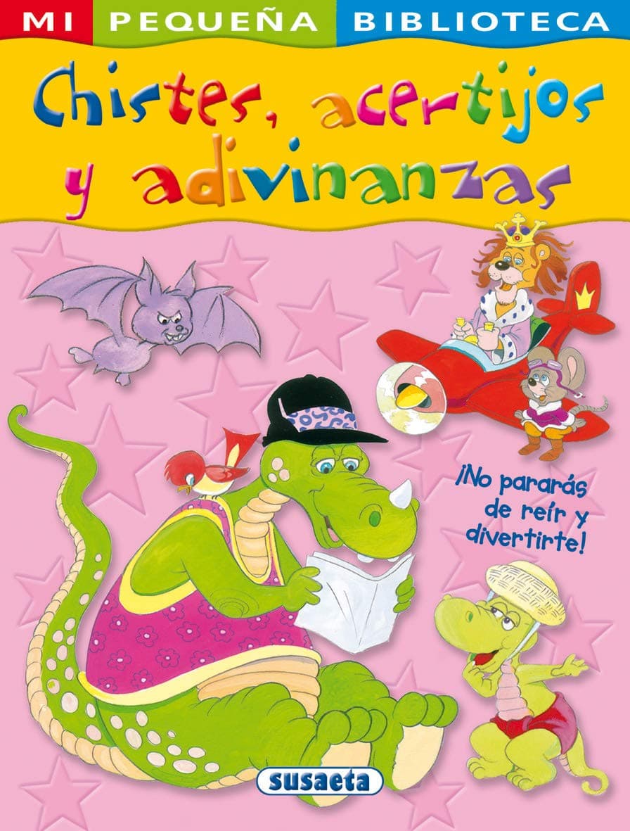 Portada de Chistes, acertijos y adivinanzas (Mi Pequeña Biblioteca)