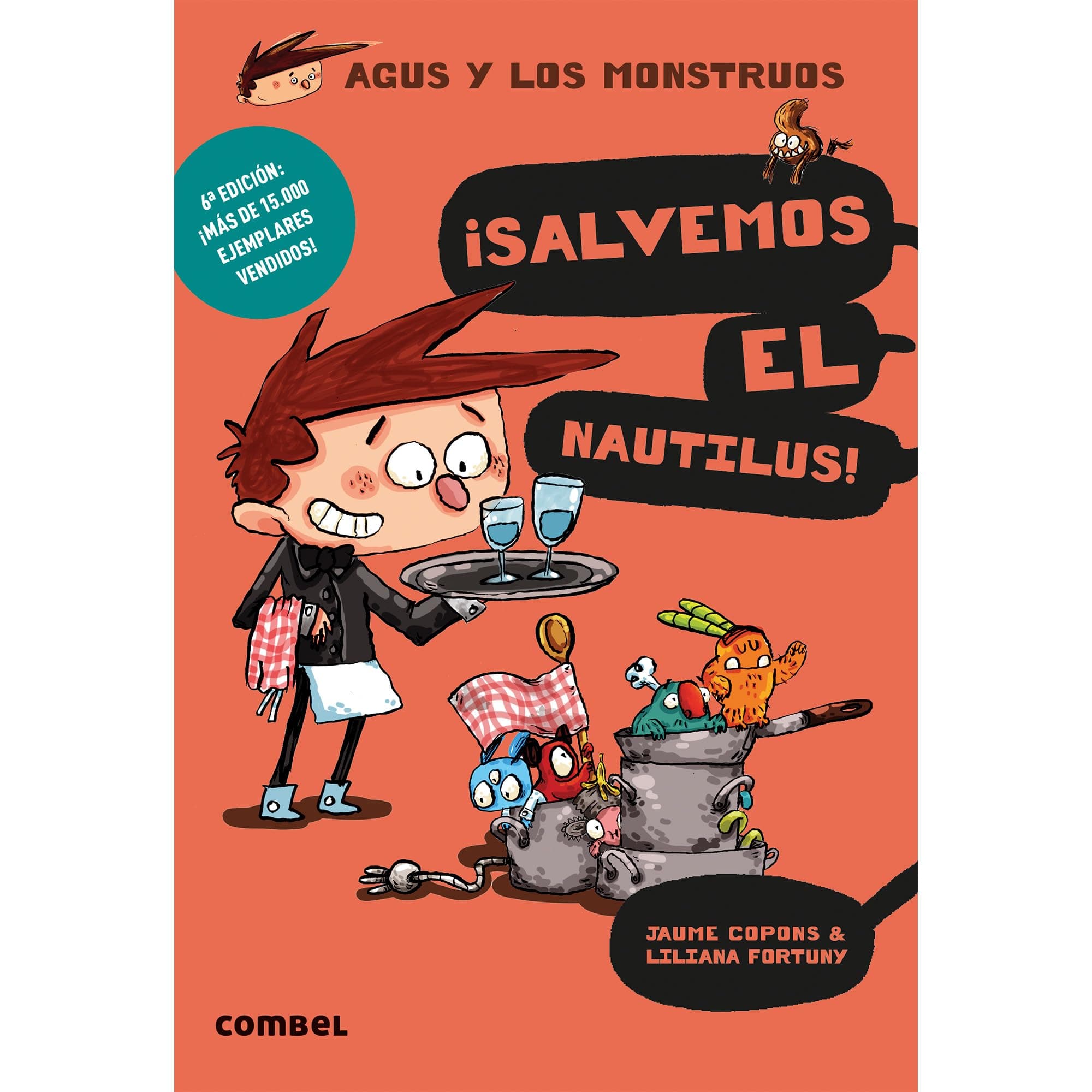 Portada de ¡Salvemos el Nautilus! (Agus y los Monstruos 2) - Novela Gráfica Infantil 8 Años | Fomenta la Lectura