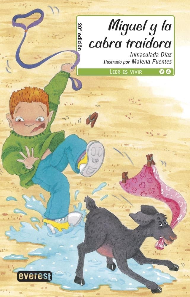 Portada de Miguel y la cabra traidora (Leer es vivir)