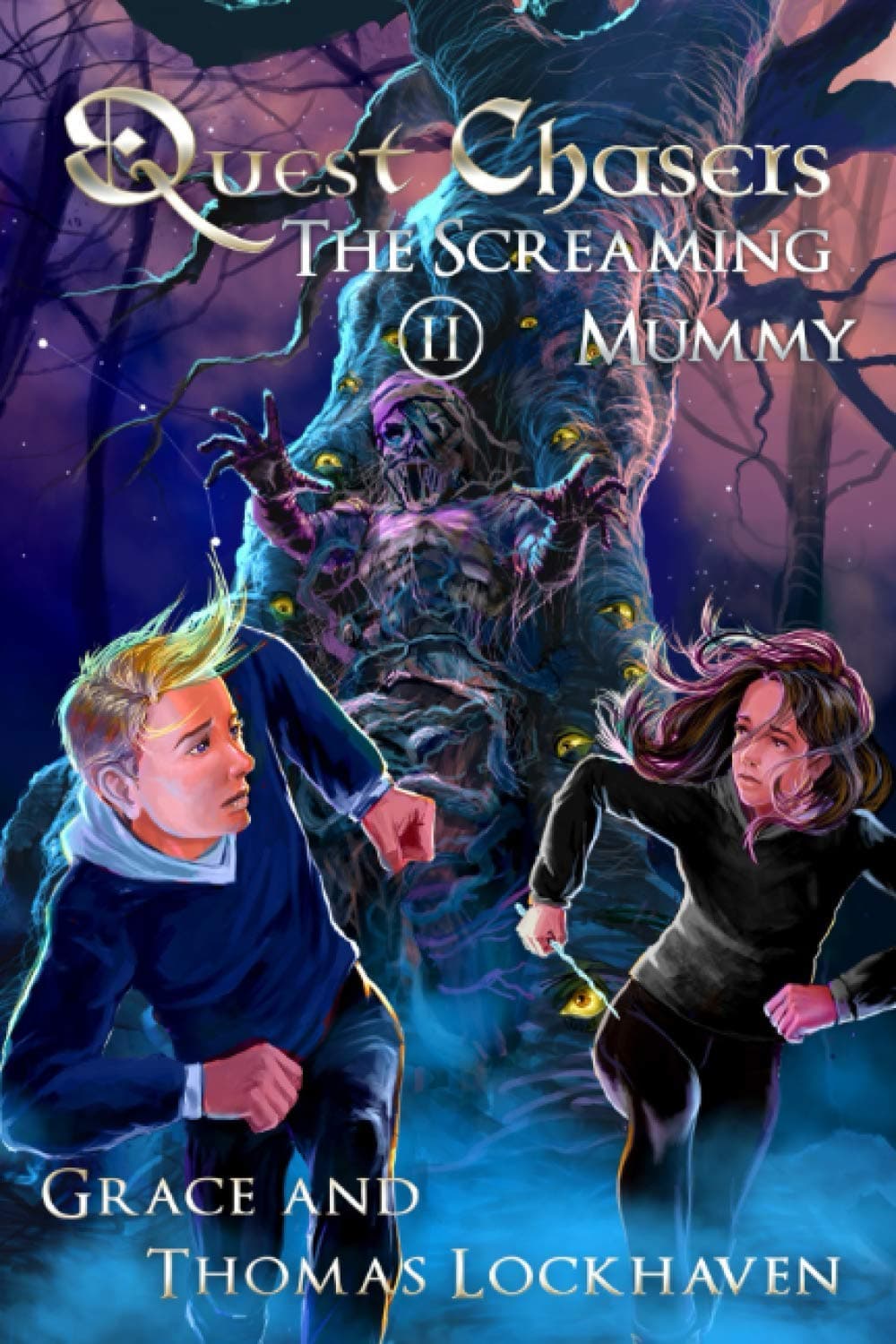 Portada de The Screaming Mummy (Book 2): Quest Chasers