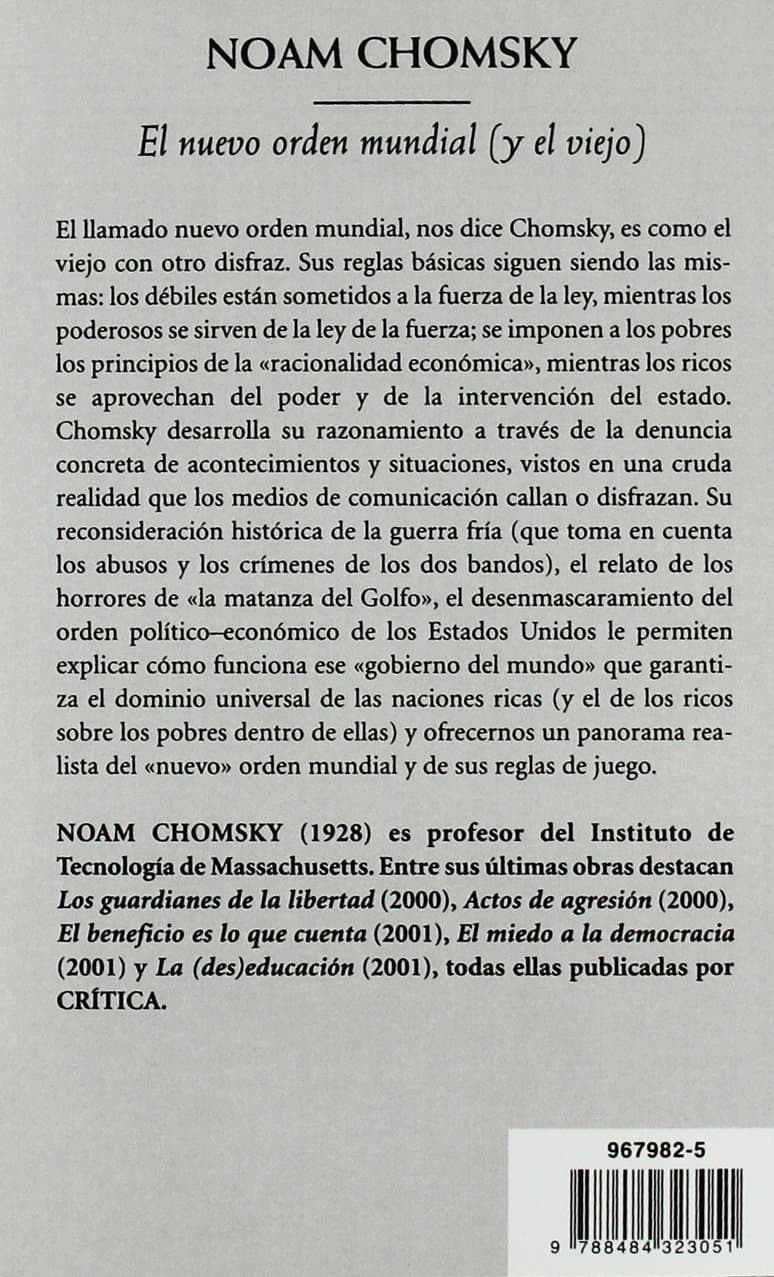 Portada de El nuevo orden mundial: (y el viejo): 1 (Biblioteca de Bolsillo)