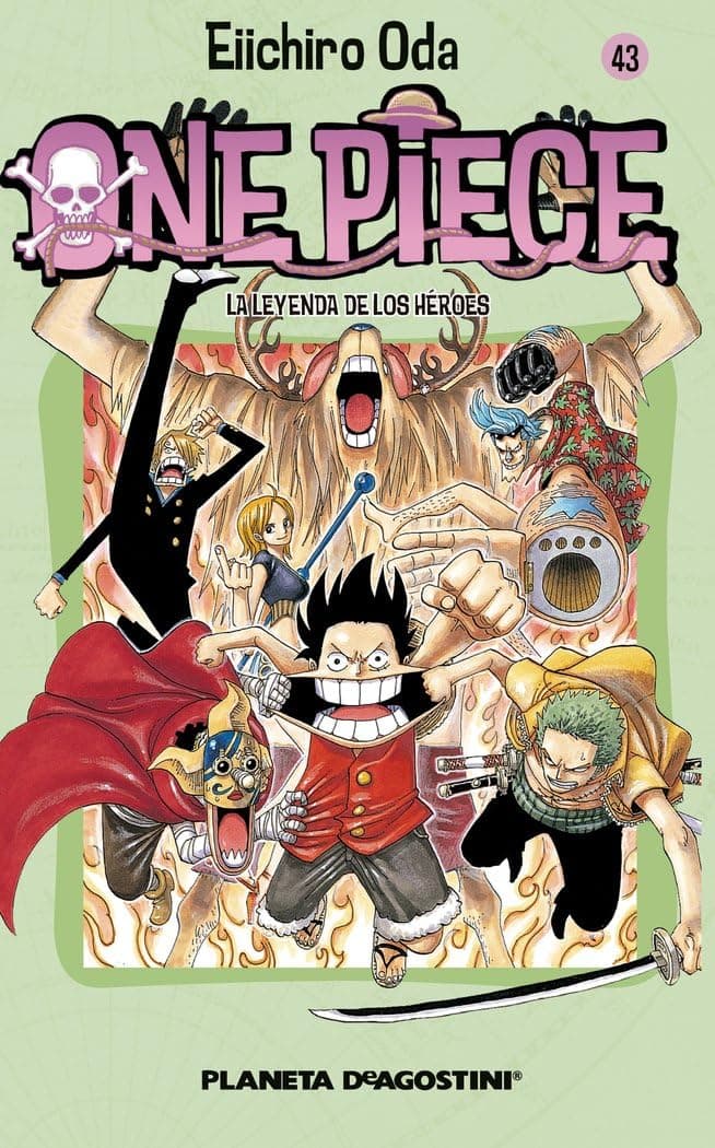Portada de One Piece nº 043: La leyenda de los héroes: 43 (Manga Shonen)