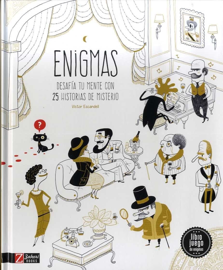 Portada de Enigmas de misterio: Desafia tu mente con 25 historias de misterio (SIN COLECCION)
