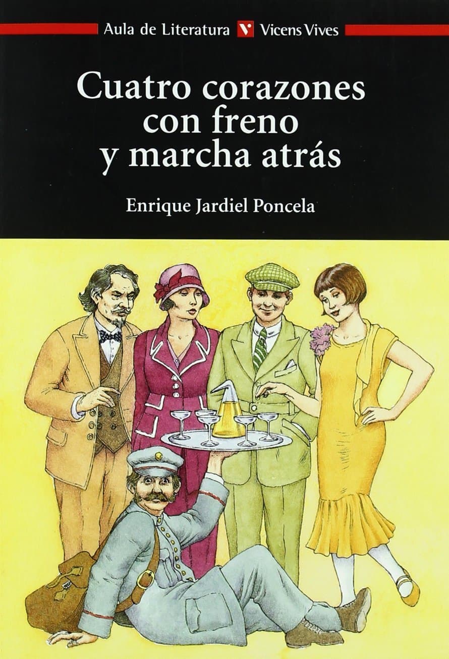 Portada de CUATRO CORAZONES CON FRENO..N/C: 000001 (Aula de Literatura) - 9788431681890