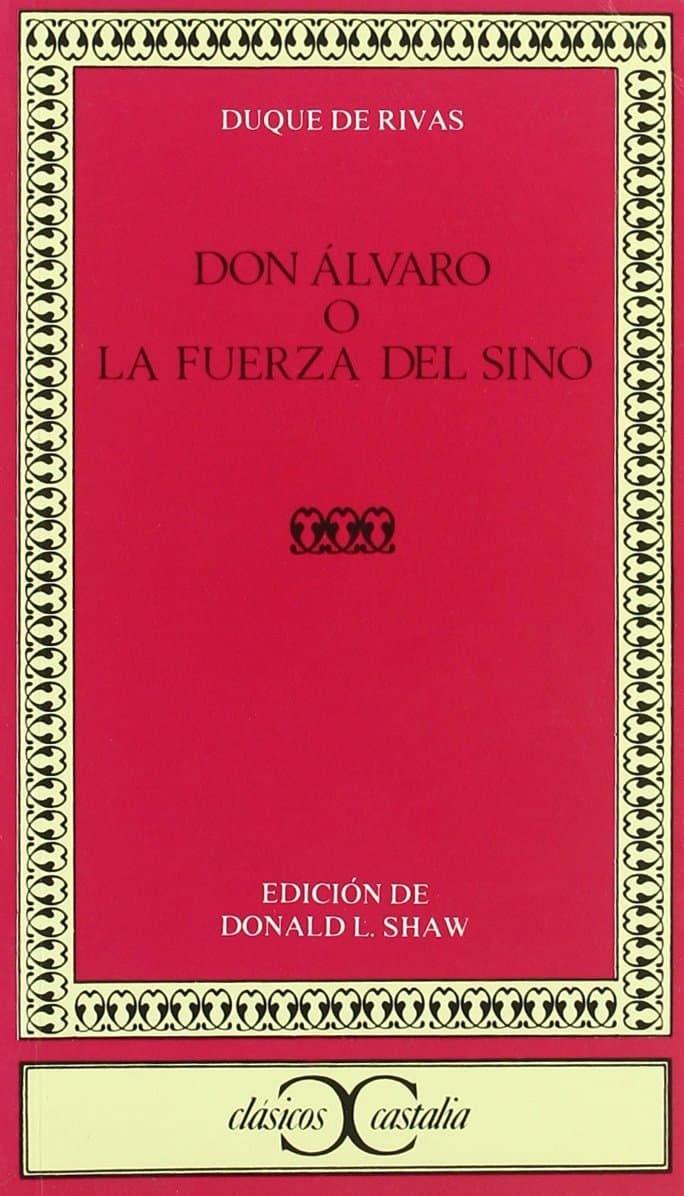 Portada de Don Álvaro o la fuerza del sino . (CLASICOS CASTALIA. C/C.)