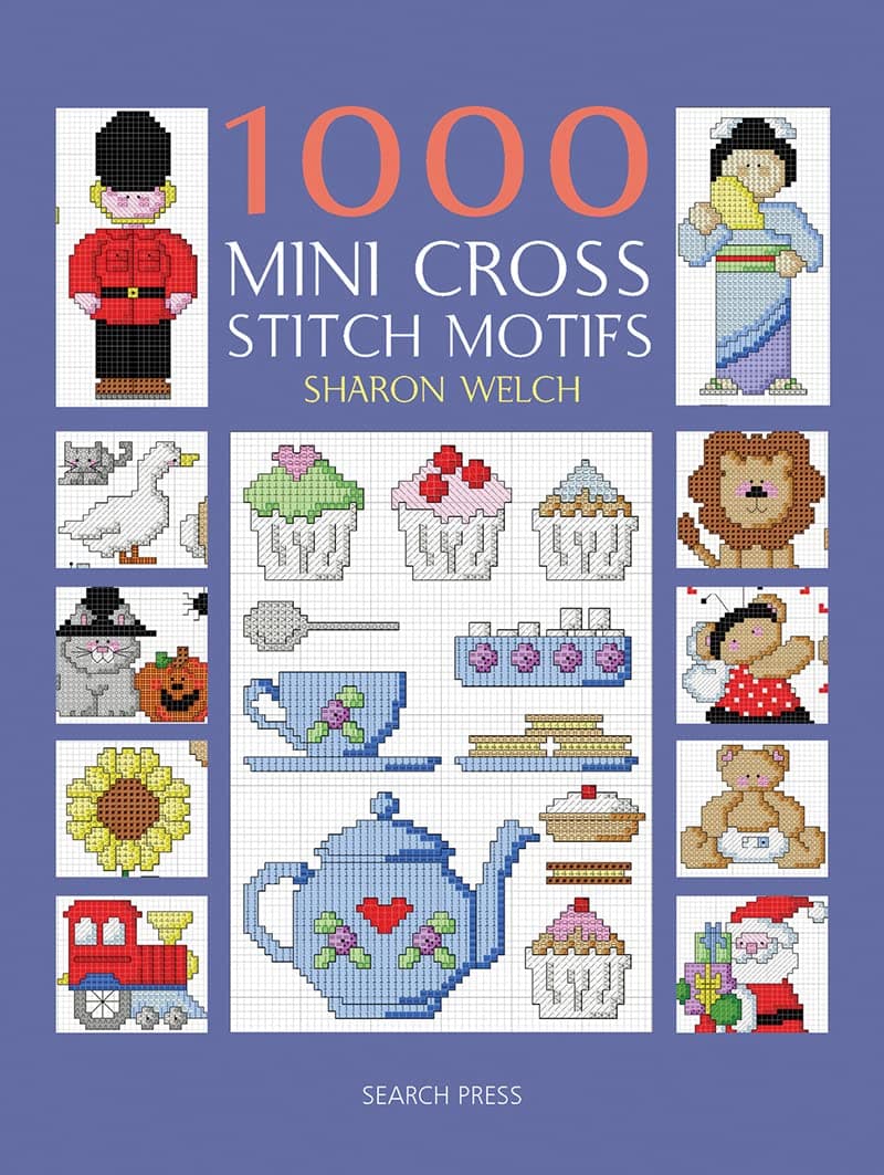 Portada de 1000 Mini Cross Stitch Motifs