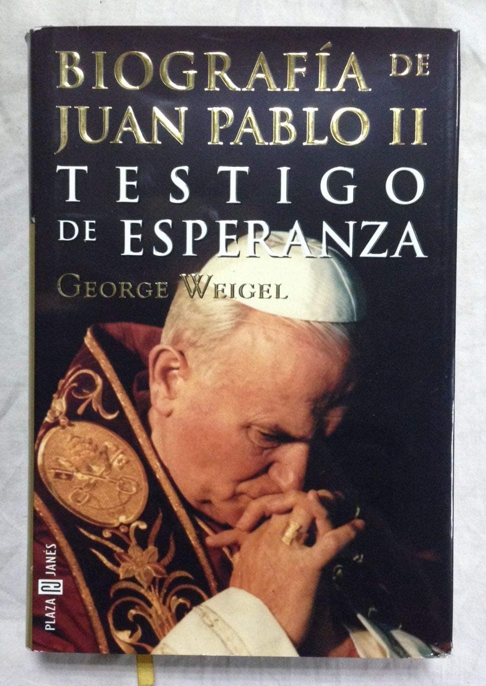Portada de Biografía de Juan Pablo II. Testigo de Esperanza