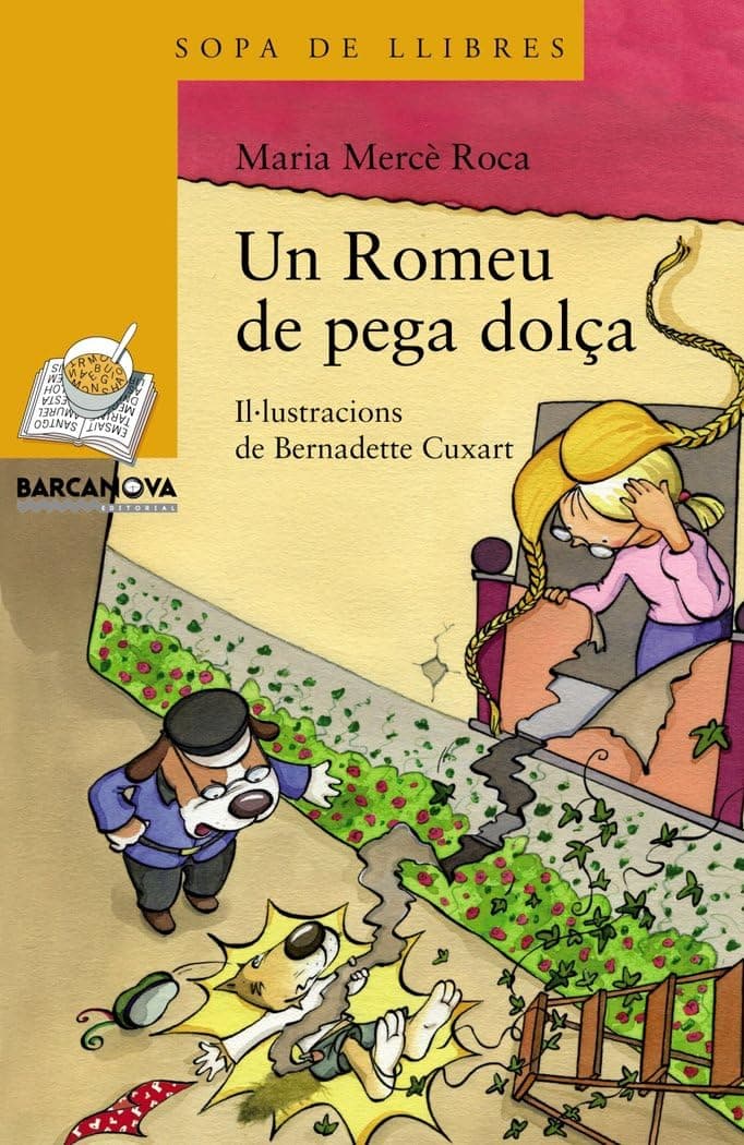 Portada de Un Romeu de pega dolça (Llibres infantils i juvenils - Sopa de llibres. Sèrie groga)