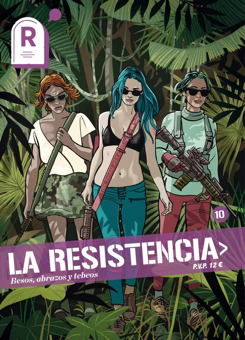 Portada de La Resistencia 10: Besos, abrazos y tebeos (Revista)