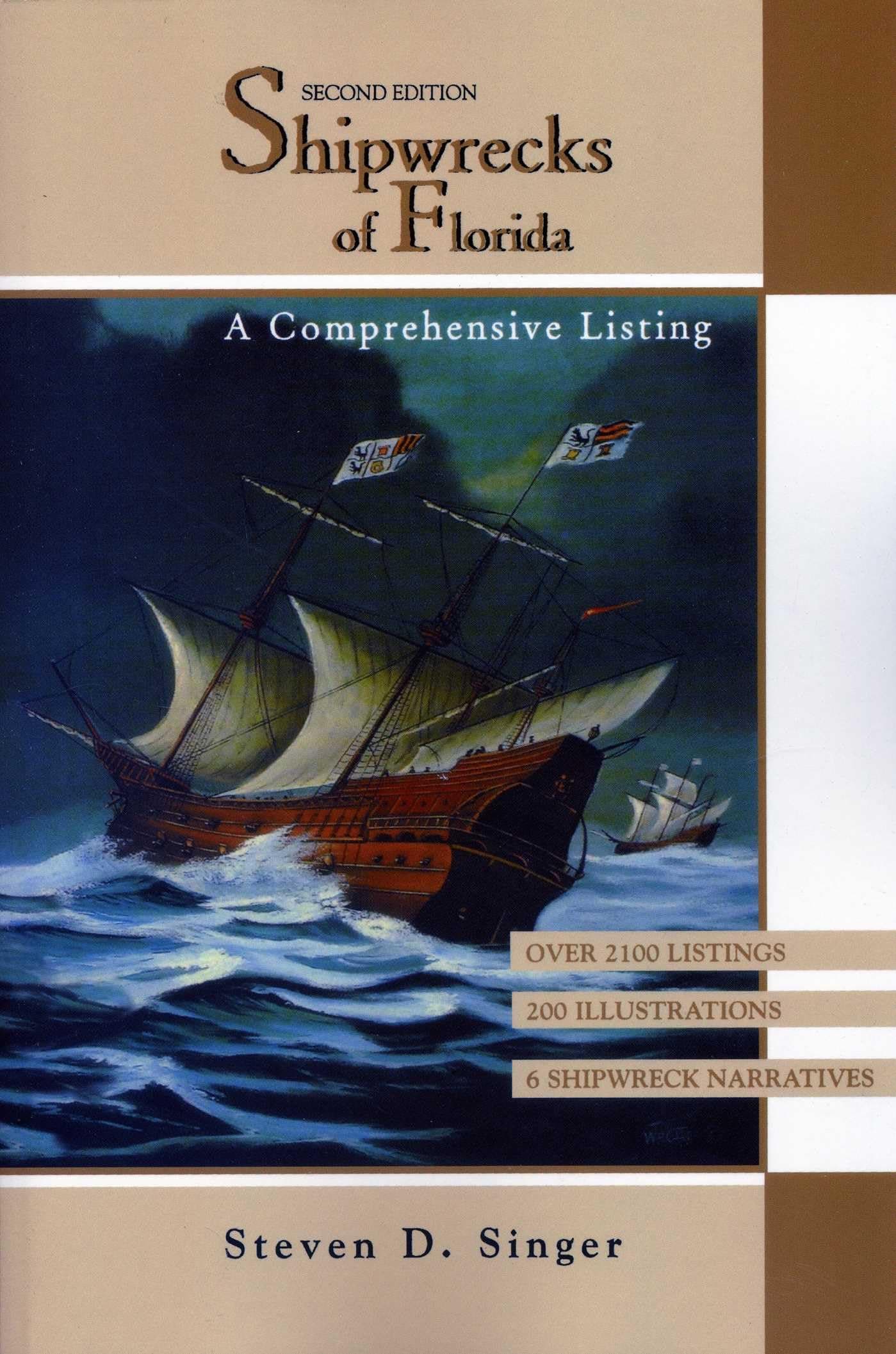 Portada de Shipwrecks of Florida: A Comprehensive Listing