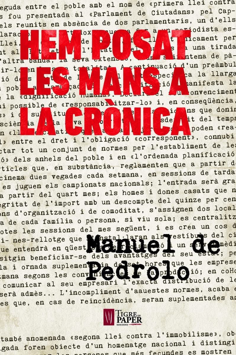 Portada de Hem Posat Les Mans A La Cronica (Lletrafelina, el roig dins el negre)